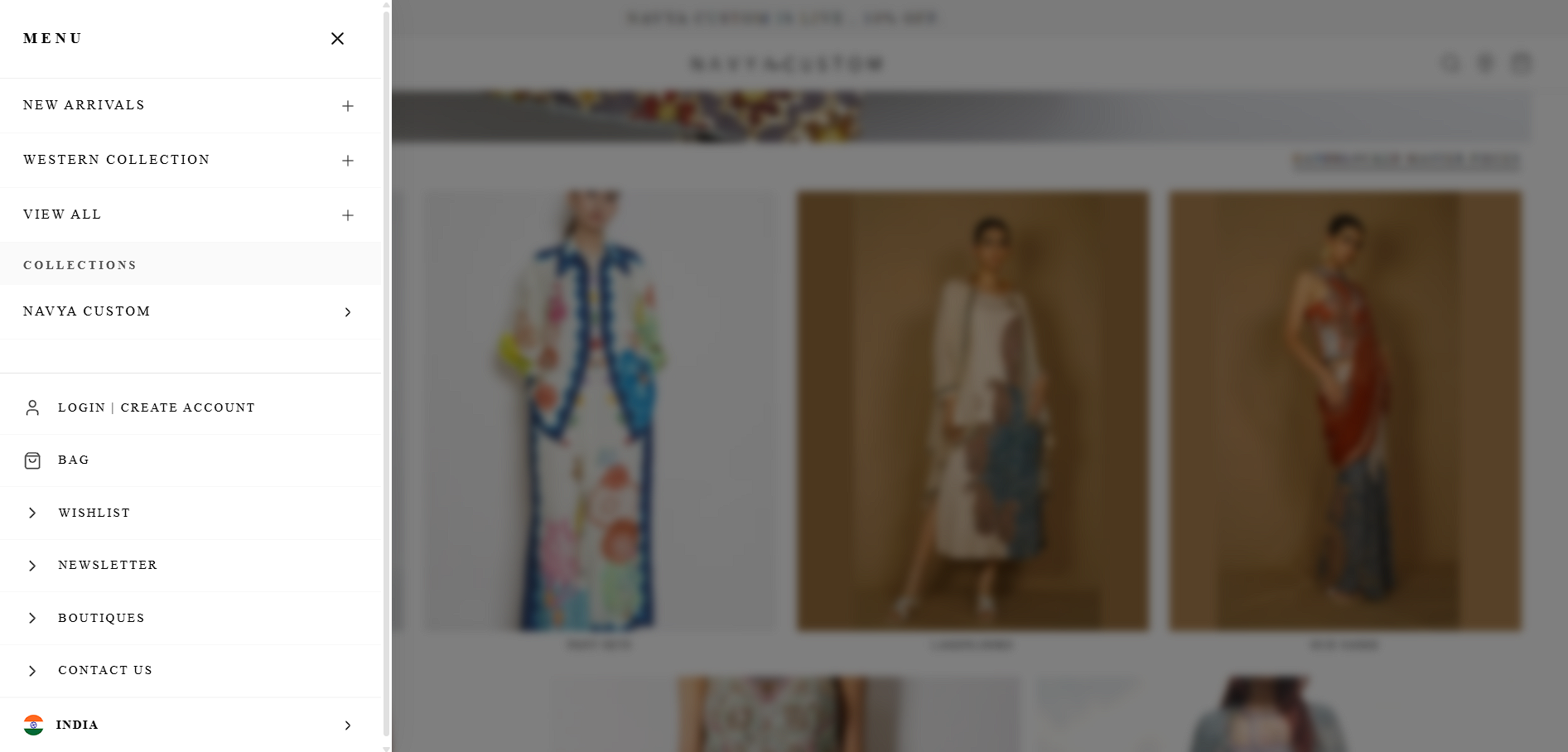Off-Canvas Navigation & Collections Drawer